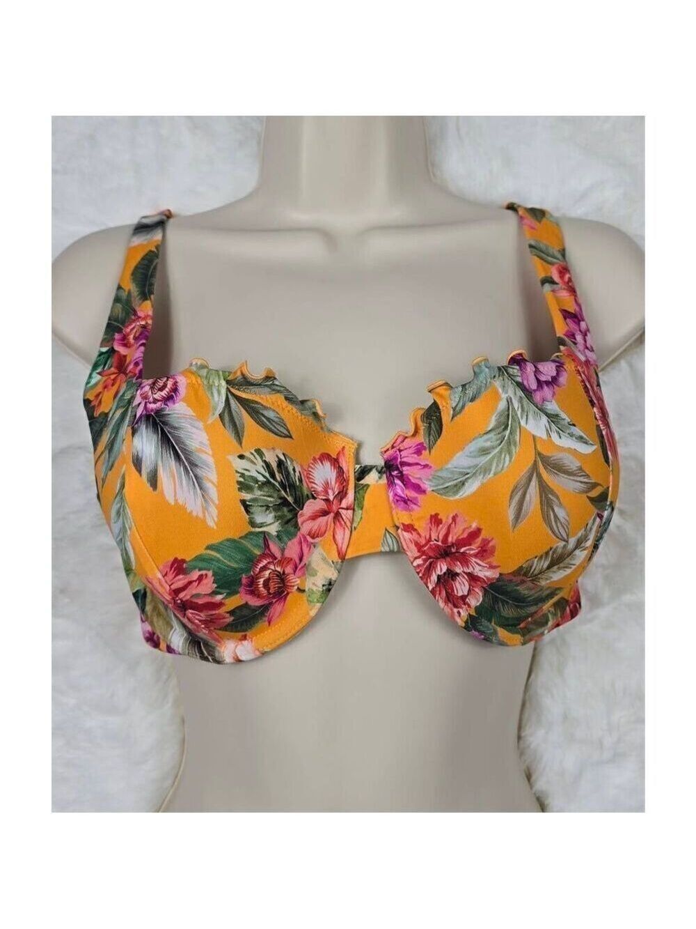 Shade & Shore Floral Underwired Bikini Top 36C